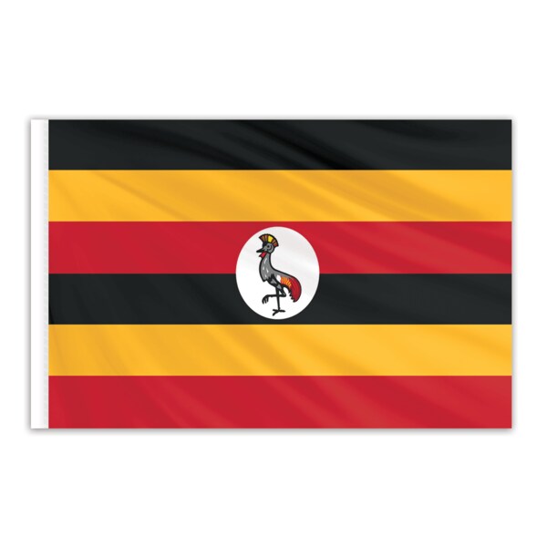 Global Flags Unlimited Uganda Indoor Nylon Flag 3'x5' 203170 Zoro